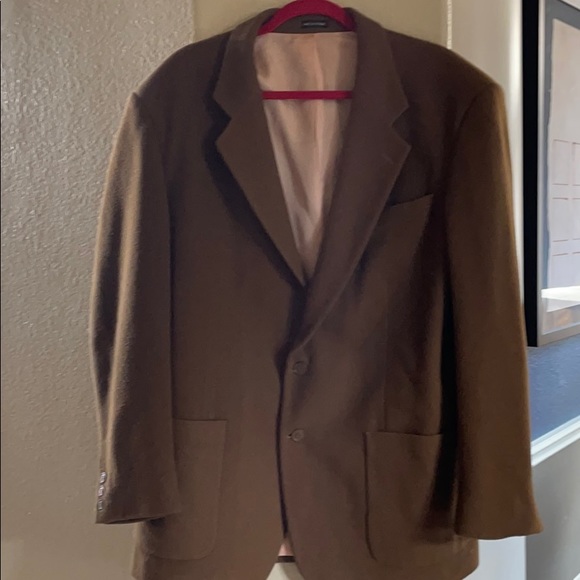 Vintage brown wool sports coat made Ukraine - Picture 1 of 4